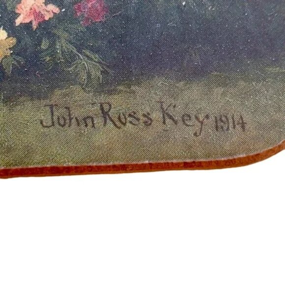 NIB! Set of 6 PIMPERNEL White House COASTERS Roses Artwork by John Russ Key 1914 - Picture 4 of 11